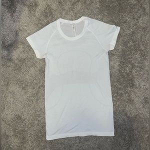White Lululemon athletic top